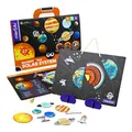 mierEdu Magnet Pad - Sonnensystem I Großartiges Puzzleset I Fördert Fantasie + Kreativität I Spielzeug für Kinder I Magnetspiele für Kinder ab 3 Jahre