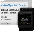 Shelly LAN Switch | Ethernet Netzwerk Switch Für Die DIN Schiene (10/100 Mbps) |