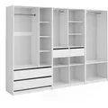 Vicco Kleiderschrank Elmo, 3er Set, weiß, ohne Tür mit Schubladen, (B/H/T) 280 x 200 x 50cm