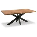 G+K Esstisch Kingman 200 x 100 cm Holz Braun Akazie