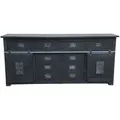 3S Frankenmöbel »Cosma« Massivholz Sideboard IV grau WZ-0480 / 200x90x45 cm