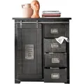 3S Frankenmöbel »Cosma« Massivholz Sideboard VIII grau WZ-0480 / 90x100x45 cm