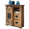 3S Frankenmöbel »Cosma« Massivholz Sideboard II WZ-0480 / 75x90x36 cm