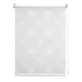 Lichtblick Seitenzugrollo Klemmfix, ohne Bohren, Klemmträger, lichtdurchlässig, Blickdicht, Ausbrenner, weiß-weiß Weiß Sonne, 80 cm x 220 cm (B x L)