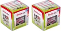 fischer DuoPower 8x65 S 2K Dübel mit Schrauben Ø 8 mm x 65 mm, 25 Stück