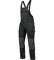 WÜRTH MODYF Arbeitslatzhose Stretch X - professionelle Arbeitshose für Herren - Latzhose mit Reißverschluss - in der Größe 28 in Grau