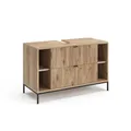 Vicco Waschbeckenunterschrank Eliza, Viking Oak, 100 x 63 cm mit 2 ausziehbaren Schubladen, zur Montage unter dem Waschbecken und kombinierbar mit Eliza-Serie