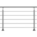 Dolle Geländer-Komplettset 150 cm Bodenmontage Aluminium