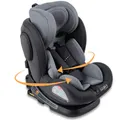 FableKids Autokindersitz Autositz Kinderautositz 360° drehbar Isofix 40 -150 cm ECE R129/03, ab: 0 Monate, bis: 5 Jahre, ab: 1,00 kg, bis: 36,00 kg, (Grau), Grau