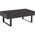 Homcom Couchtisch, Dunkelgrau, Kunststoff, 60x40x110 cm, Wohnzimmer, Wohnzimmertische, Couchtische