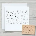 NEWSTAMPS Stempel Sternenhimmel Motivstempel aus Holz & Gummi zum Karten und Geschenke basteln, Holzstempel für Scrapbook, Textilstempel, Deko, Freunde
