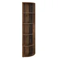 Vicco Eckregal Ecki, Antikholz, 40 x 180 cm, zur Wandmontage mit DREI offenen Ablageflächen