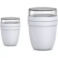Mepal Lunchbox Duo Pack Lunchpot Cool Grey, Lunchbox Essensbehälter Reisebecher, Polypropylen grau