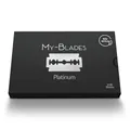 My-Blades® Platinum – 100 besonders sanfte Doppelklingen | eisgehärteter & nachhaltig produzierter Edelstahl | Rasierklingen für empfindliche Haut