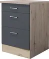 Flex Well Auszugunterschrank Tiago BxTxH 60 x 60 x 85 cm basaltgrau matt zerlegt 00011685