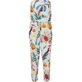URBAN CLASSICS Jumpsuit Urban Classics Damen Ladies Viscose Bandeau Jumpsuit (1-tlg) weiß XS (34)
