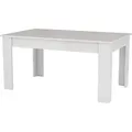 Ausziehbarer Esstisch Dkouamé, Ausziehbare Konsole bis zu 12 Sitzplätze, ausziehbare Konsole 100 %  Italy, cm 160/210x90h75, glänzend weiß - Weiß