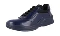 Prada Herren Blau gebürstetes Spazzolato Leder Sneaker 2EG210 B4L F0216 40.5 EU / 6.5 UK