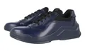 LUXUS PRADA SNEAKER SCHUHE 2EG210 BLAU LEDER NEU 6,5 40,5 41