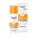 Eucerin® Photoaging Control Tinted Face Sun Gel Creme LSF 50+ – Anti Aging Sonnenschutzcreme für empfindliche Haut – Mittel - Jetzt 20% sparen mit Code "sun20"*