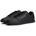 Tommy Hilfiger LOPRO CUP LEATHER Sneaker, Freizeitschuh, Halbschuh, Schnürschuh mit effektvollen Ziernähten schwarz 44 EU