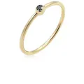 Elli DIAMONDS Verlobungsring Solitär Schwarzer Diamant (0.03 ct) 375er Gelbgold goldfarben 56 mm