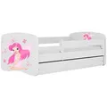 Raumhirsch Furniture Kinderbett, Weiß, Holzwerkstoff, 1-Sitzer, 1 Schubladen, Rechteckig, 80x180 cm, FSC 100%, Kinder- & Jugendzimmer, Kindermöbel, Kinderbetten, Kindereinzelbetten
