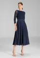SWING Abendkleid Taillierter Schnitt mit ausgestelltem Rockteil
