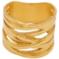 Heideman Fingerring Serpi poliert (Ring, 1-tlg., inkl. Geschenkverpackung), Damenring goldfarben 62 (19.7)