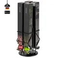 eluno Kapselständer für Nespresso, Kapselspender für Umkarton, 360° drehbar, schwarz