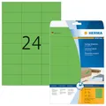 HERMA 4469 Farbige Etiketten A4 70x37mm 480 Stück Papier selbstklebend matt grün