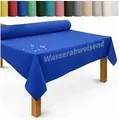 DecoHomeTextil Heimtextilmanufaktur Tischdecke Rolle Vliesstoff Tischläufer Vlies wasserabweisend blau 100 cm x 2500 cm