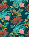 Tapete Vlies blau bunt Botanik Schöner Wohnen Marburg 31860 (12,75€/1qm)