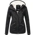 Marikoo Damen Winterjacke Manolya mit Teddyfellfutter & Baumwoll-Obermaterial
