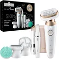 Braun Epilierer Silk-épil Flex SkinSpa 9 SES9-481 3D (Modell 2026) 9-681 (Modell 2025), All-In-One Set, FaceSpa-Epilierer & Mini-Rasierer für das Gesicht