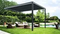 Gutta Pergola "Tissu Solair" - 3 x 3 m aus Aluminium, mit Abdeckung und LED