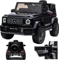 Mercedes-Benz G 63 G63 AMG V8 Biturbo Kinderauto Kinderfahrzeug Kinder Elektroauto 12V / 2x Motoren (Schwarz)