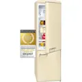 Exquisit Retrokühlschrank RKGC250-70-H-160E magnolienweiss | Standgerät | 244 l Volumen | magnolienweiß - Weiß