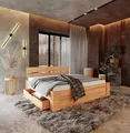 Krok Wood Massivholzbett ELSA in Buche (140 x 200 cm)