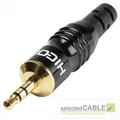 HICON 3,5mm Mini-Klinke 3-pol stereo Klinken Stecker Kabel bis 8,4mm | HI-J35S02