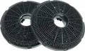 vhbw 2x Aktivkohlefilter kompatibel mit Beko HNT 61630, 61630X Dunstabzugshaube