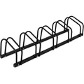 Relaxdays Fahrradständer Boden, Für 5 Räder, Bis 60 Mm Reifenbreite, Metall, Garage, Fahrrad-aufstellständer, Schwarz