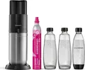 SodaStream DUO, Schwarz, Edelstahl, Glas, 1 l, 60 l, 155 mm, 280 mm