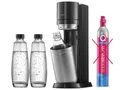 Sodastream Wassersprudler Duo Sprudelmaschine Titan Glasflasche SIEHE TEXT/FOTO