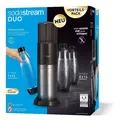 SodaStream Duo Wassersprudler  Schwarz, Edelstahl