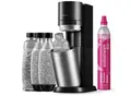 SodaStream DUO Wassersprudler Titan Quick Connect 2 Glasflaschen 2 PET Flaschen