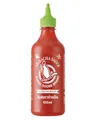 FLYING GOOSE Sriracha Chilisauce, mit Zitronengras, scharf, hellgrüne Kappe, scharfe Würzsauce aus Thailand, 1 x 455 ml