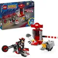LEGO Sonic the Hedgehog Shadow the Hedgehog Flucht, Set mit Motorrad-Spielzeug und Figuren aus dem Videospiel, Geschenk für Gamer und Fans ab 8 Ja... - Bunt