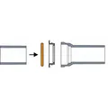 Gummi-Rollring ''A'' für Gussrohre mit Muffe, Schwarz, DN100 100x10,4mm