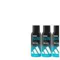3x150ml adidas Deospray ICE DIVE 48H Body Spray | langanhaltender Duft vegan